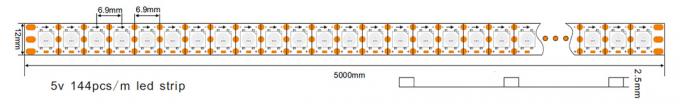 Lampade fluorescenti flessibili indirizzabili APA102C IC di APA102 Digital Rgb LED integrato