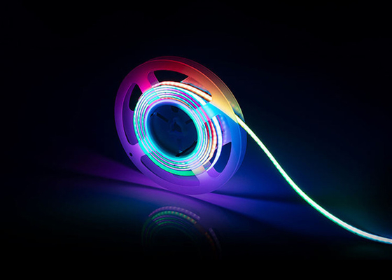 Della PANNOCCHIA LED del punto flessibile ad alta densità della striscia ampio Digital RGB colore libero di CC 5V 12mm