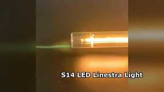 Tubo filamentoso rivestito in vetro S14-LED, Linestra
