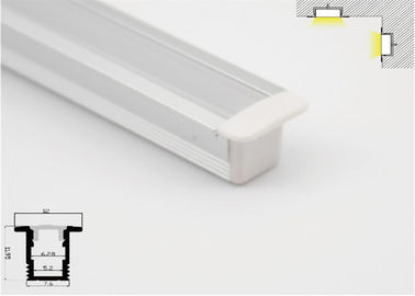 Isolamento acustico di profilo di alluminio della copertura LED di PMMA per l'armadio da cucina 7.6X12mm