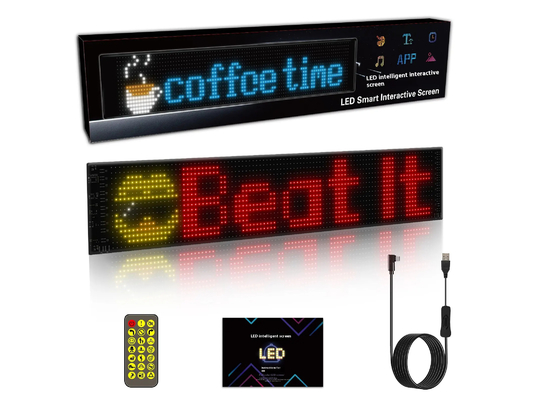 Smart Car Sticker 120x595mm RGB Dynamic LED Truck Demon Eye Light Per Smart Display Esterno Con rating IP65
