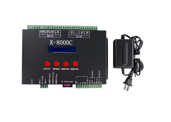 K-8000C Programmabile Magic Color Controller Controllo a colori completo tramite DMX/SPI con funzione di codifica integrata per il controllo della luce