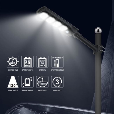 Luce solare Waterpoof IP65 tutto del sensore di moto della strada in un'iluminazione pubblica solare del LED con Palo