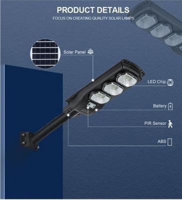 Luce solare Waterpoof IP65 tutto del sensore di moto della strada in un'iluminazione pubblica solare del LED con Palo
