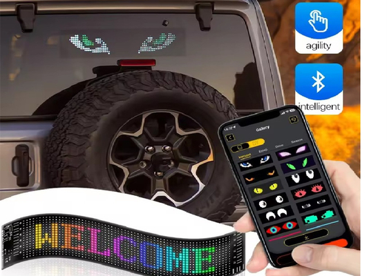Soft LED Screen Brand pubblicità promozione Display RGB Color APP Smart Programmabile Interior LED Sign