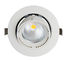 Soffitto fresco Downlights di bianco LED del giunto cardanico da 40 watt con alta efficienza di illuminazione