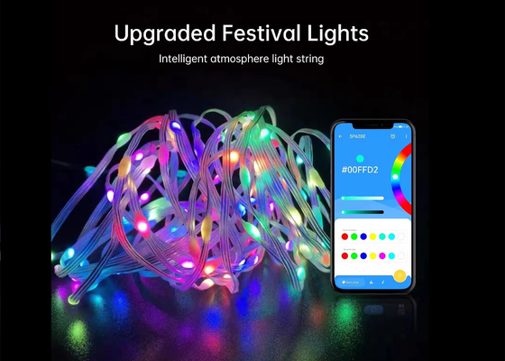 APP Smart String Lights Acque resistenti LED Decorazione di Natale Fairy String Lights USB Smart Remote Control