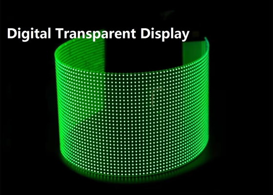 P8 Flessibile cristallino schermo di pellicola interno vetro finestra tenda Film pubblicitario digitale display trasparente