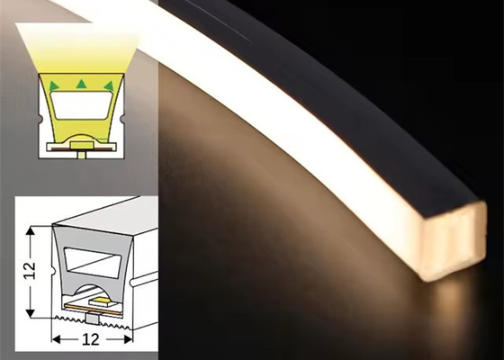Lampada di silicone a strisce LED neon 1212 flessibile 12*12MM con soffitto incorporato senza lampada principale