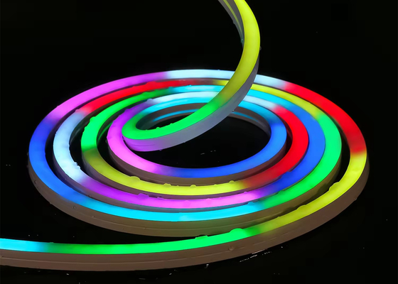 Segnale LED a strisce di neon RGBW personalizzato Flex luci DMX segnale 24V IP67 impermeabile per decorazioni interne ed esterne 1616mm
