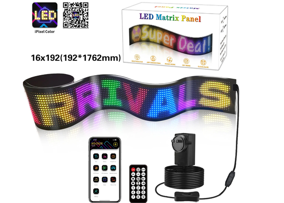 Scorrere pubblicità segnali a LED Bluetooth flessibile Full RGB 5VDC Cavo USB Fornitore di alimentazione per Store Car Hotel