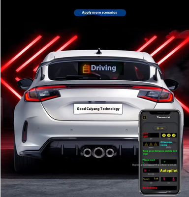Smart Car Sticker 120x595mm RGB Dynamic LED Truck Demon Eye Light Per Smart Display Esterno Con rating IP65