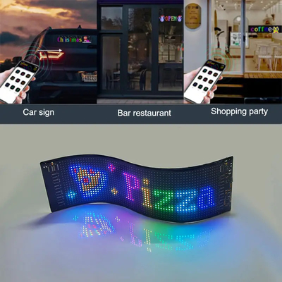 Pubblicità Scorrere cartellone LED auto programmabile App Controllo esterni full color LED segnali