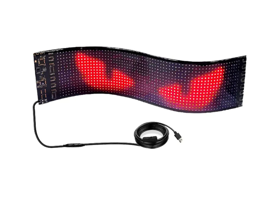 Truck Devil Eye LED Screen Car Light Truck Dynamic LED Light Smart Car Sticker Programmabile pannello a LED per parabrezza camion