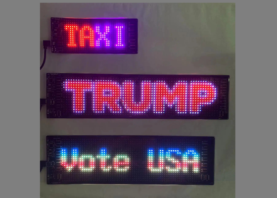 Display di finestra di taxi a LED a LED per la pubblicità di auto Disegno personalizzabile per JDM, pubblicità di auto