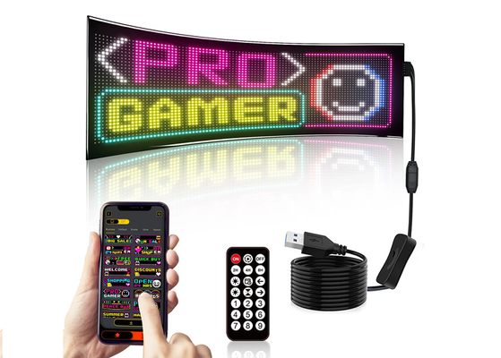 32*96 Doppio fila LED cartello pubblicitario pannello auto pixel flessibile programmabile scrolling DIY pannello matrice di testo