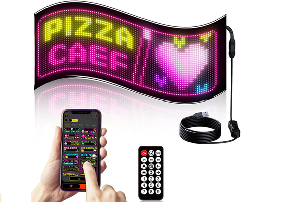 32*96 Doppio fila LED cartello pubblicitario pannello auto pixel flessibile programmabile scrolling DIY pannello matrice di testo
