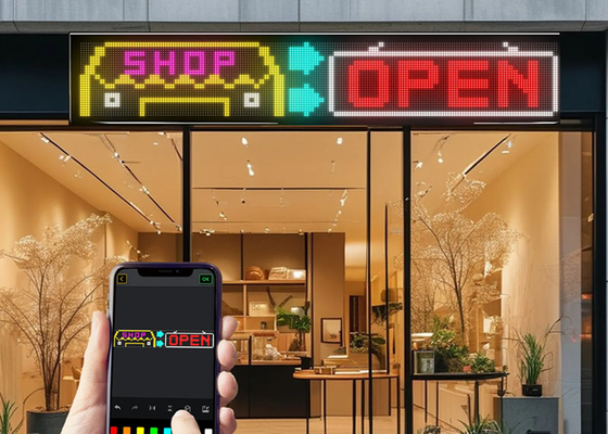 32*192 Doppia fila Programmabile LED Display Trucks Animation interattiva Flessibile schermo anteriore Retrovisore