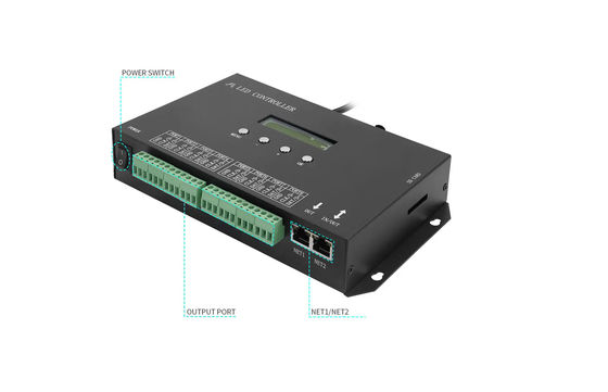 DMX512 Programmabile SPI Led Controller H807SA 8192 pixel per DMX512 WS2811 WS2812B WS2815 APA102 Led Strip