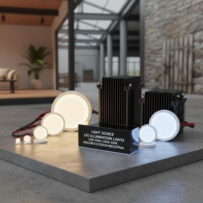 Fonte luminosa Luci di illuminazione a LED da 10W a 100W Temperatura del colore da 2700K a 6500K Adatta a progetti di illuminazione interna, esterna e industriale