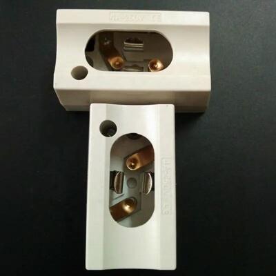 Portalampada lineare per lampade fluorescenti S14s S14d, portalampada per lampade a incandescenza, illuminazione a LED