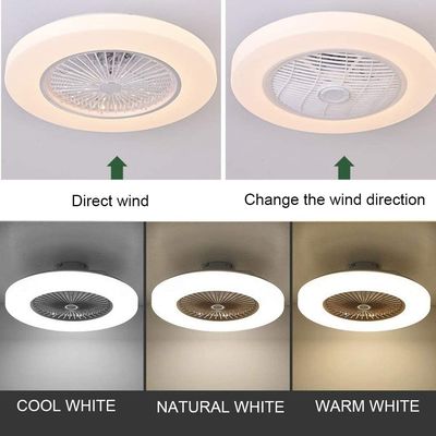 Il telecomando/App controlla il ventilatore da soffitto 40W con la luce del LED per il salone e la camera da letto